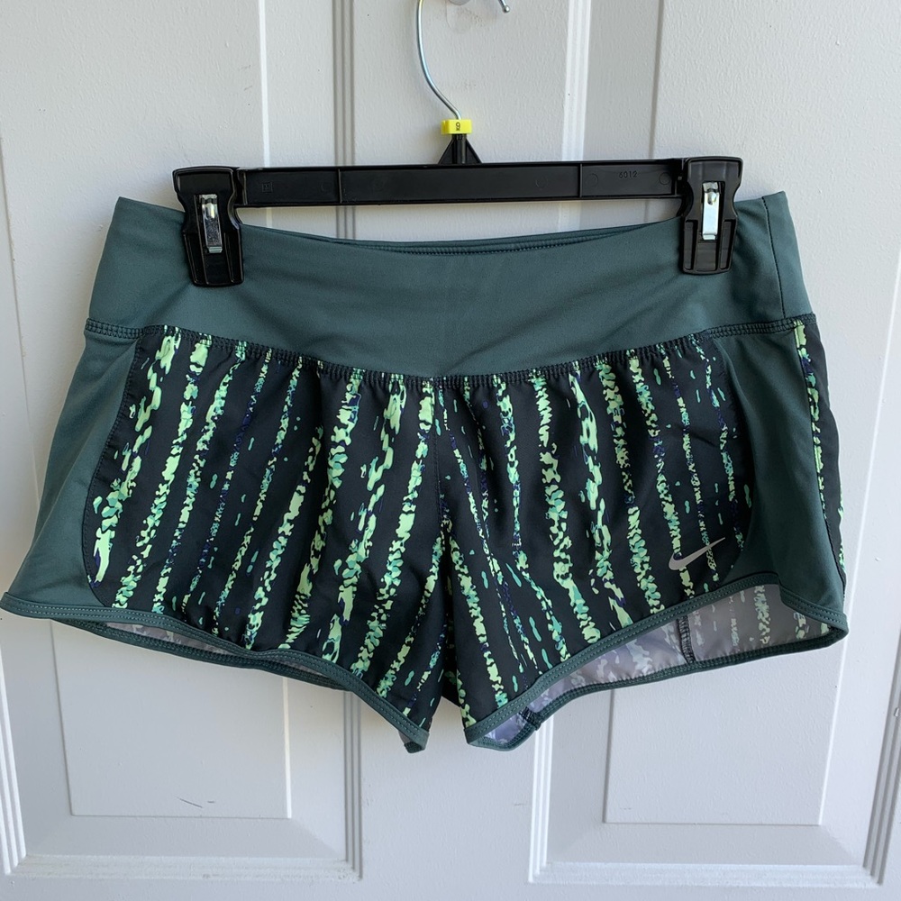Green Nike Running Shorts - Medium